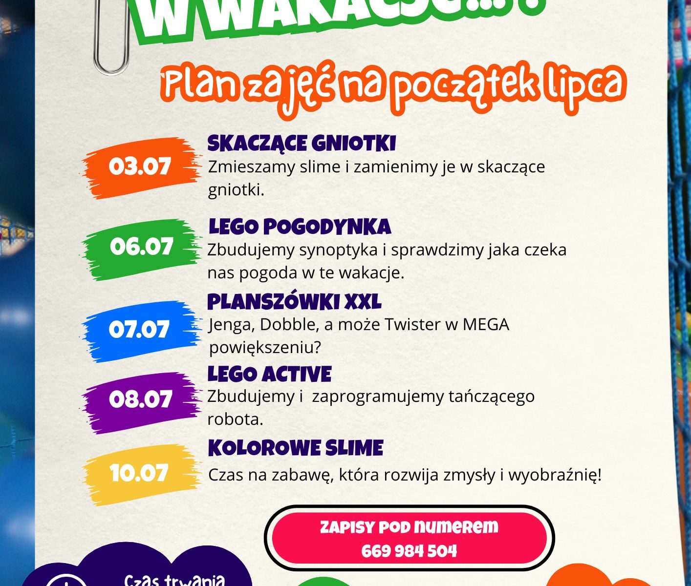 Letnie warsztaty w FUN&SPORT
